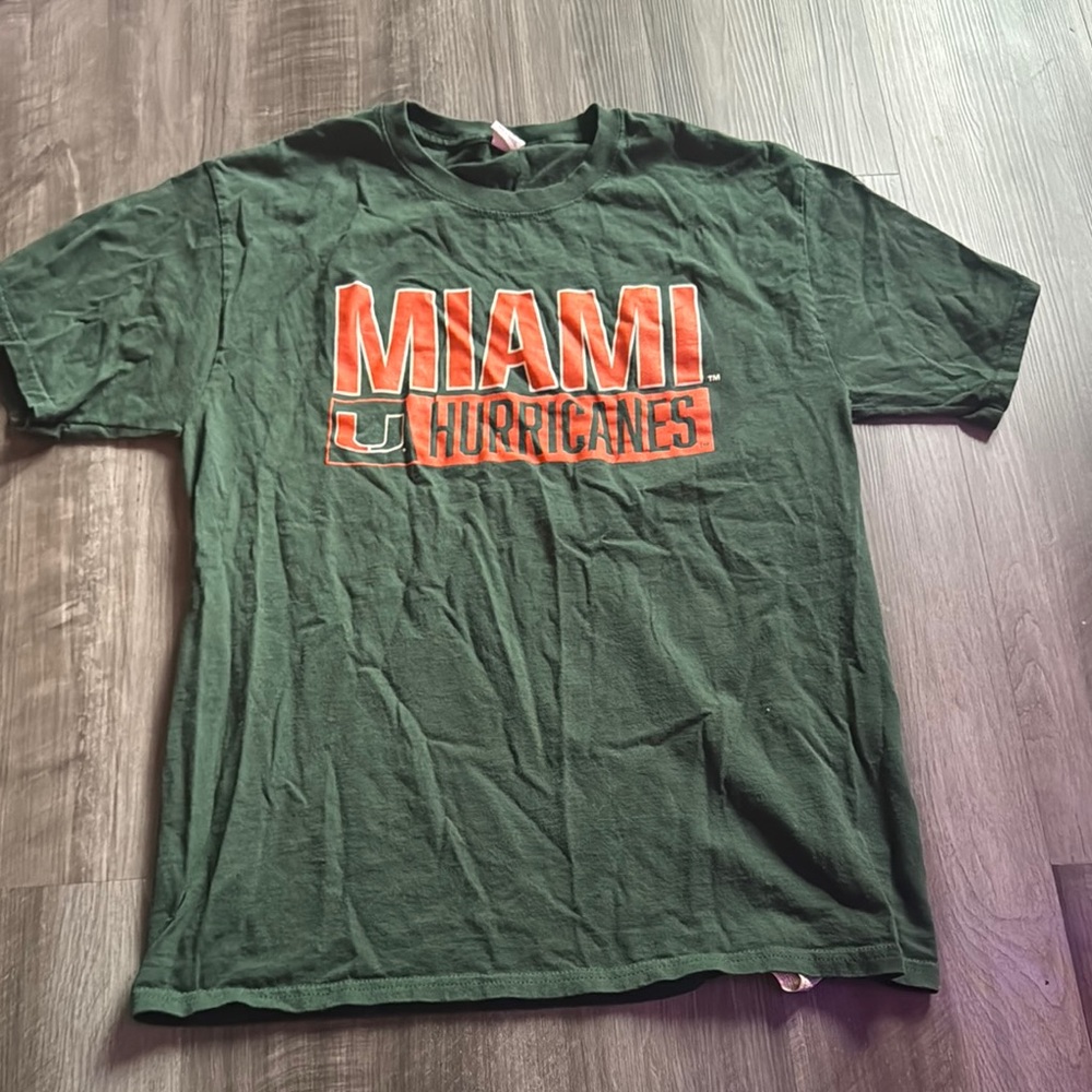 Miami Hurricanes Green T-Shirt